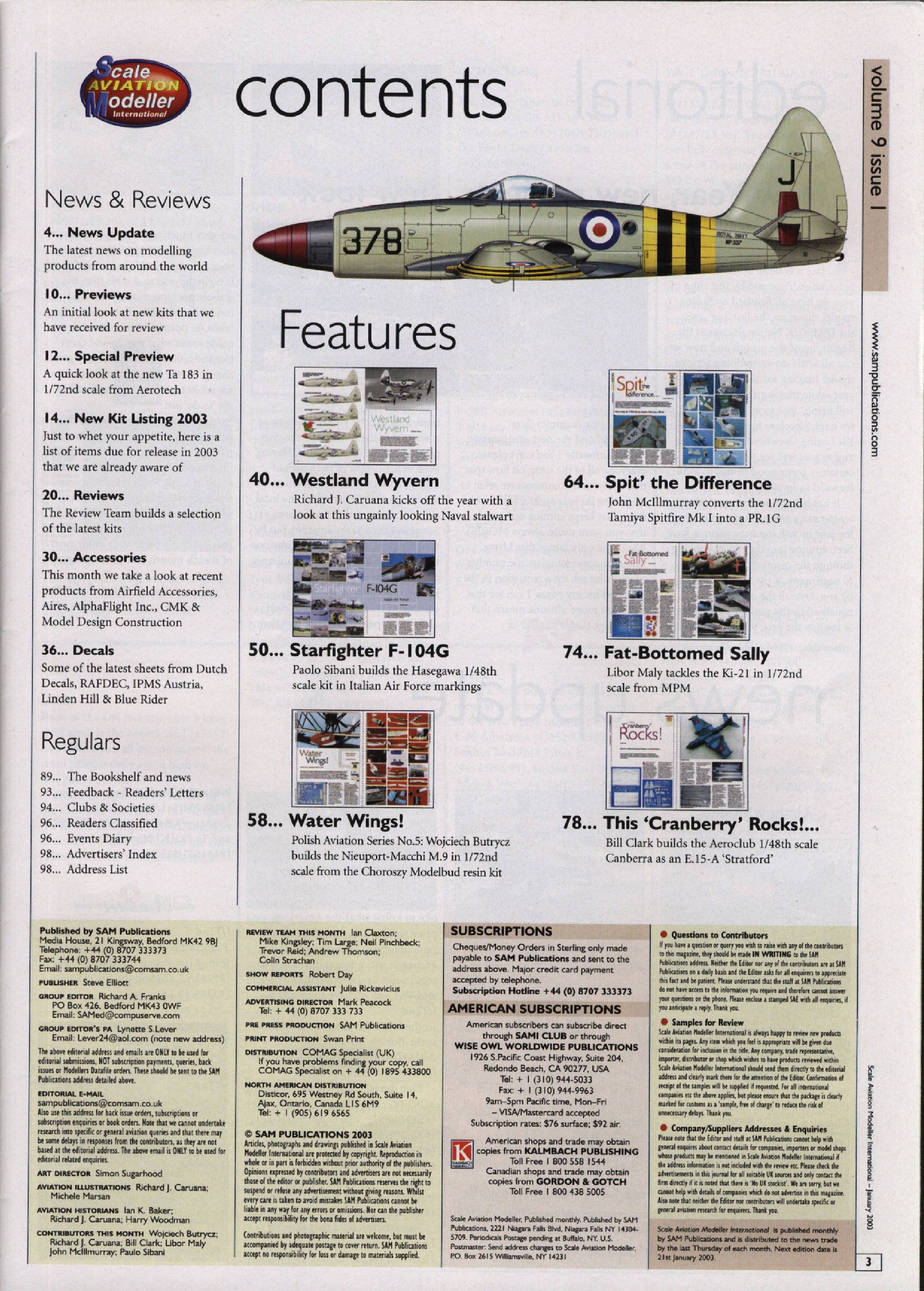 Scale Aviation Modeller International 2003-01